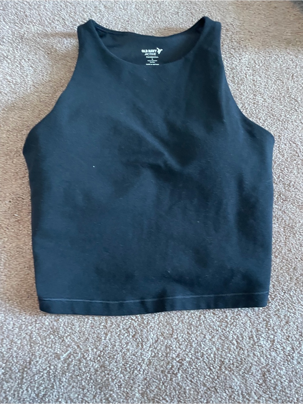 Old Navy Black PowerChill Active Crop Tank